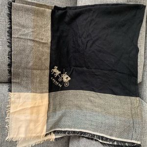 Authentic Coach Wool Shawl